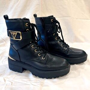 GUESS Platform, Lug Sole Combat Boots